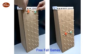 How to Make  Free Fall games from Cardboard | DIY cardboard games screenshot 2