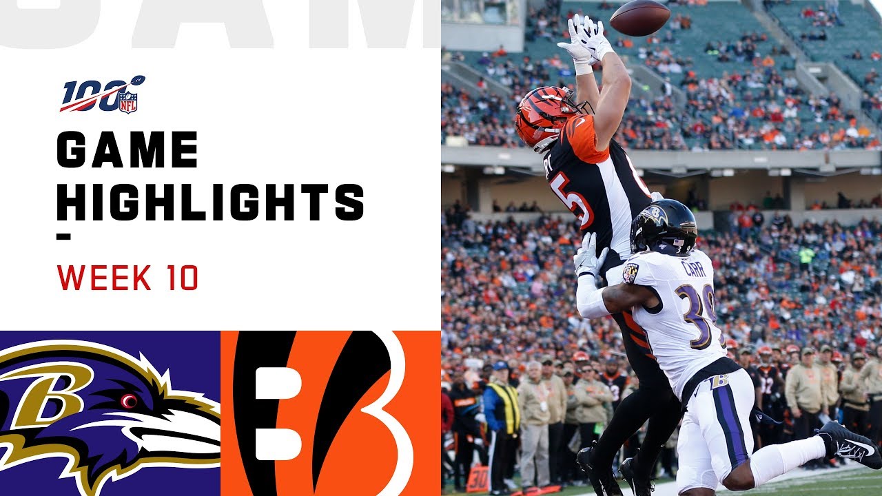 Ravens vs. Bengals Week 10 Highlights | NFL 2019