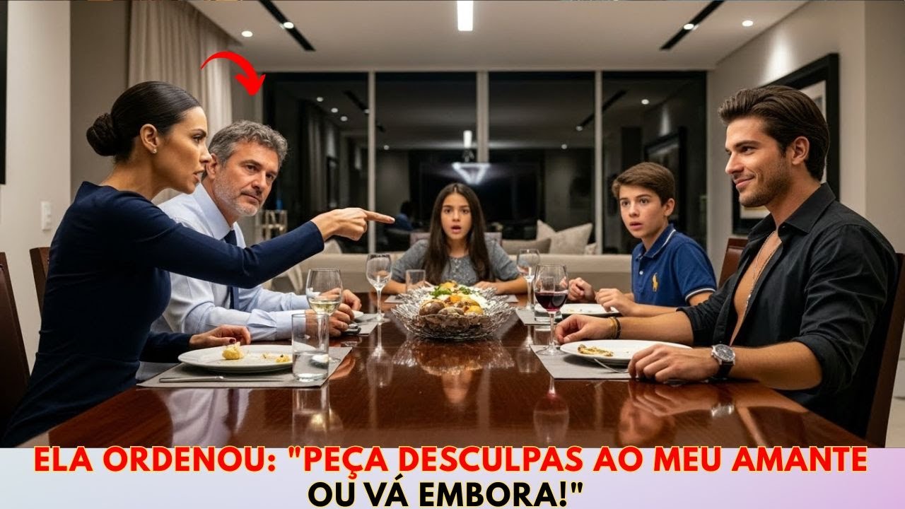Ela ordenou: Peça desculpas ao meu AMANTE ou vá embora!