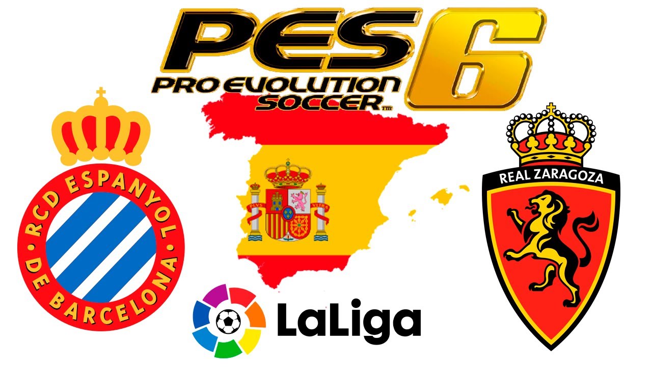 PES6 Espanyol  X Real Zaragoza  (11ª rodada ) (1ª temporada Liga da Espanha)