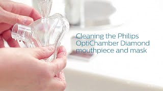 Rengöring av Philips Optichamber Diamond munstycke och mask