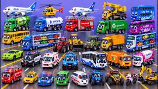 Amazing Cars, Trucks & Buses 🚓🚌🚜 | Kids Vehicle Collection