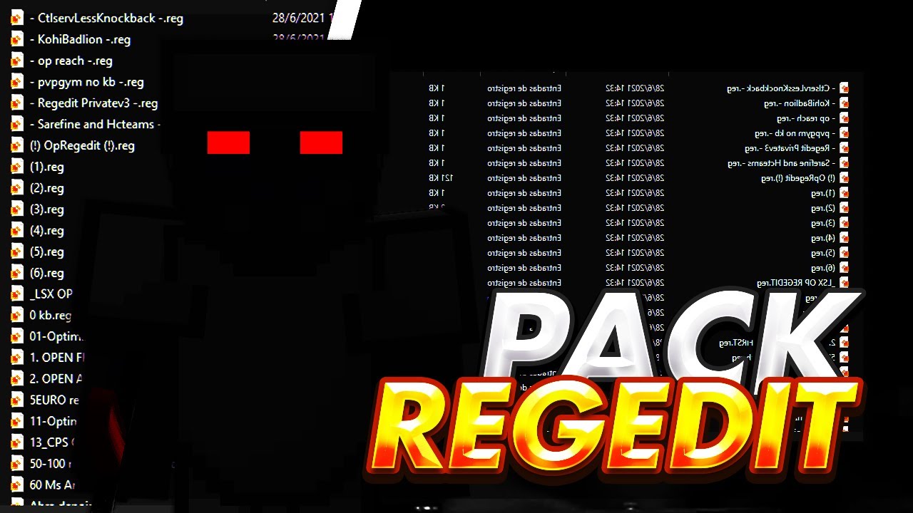 THE BEST REGEDIT PACK + 4 BLOCKS OF REACH | DESTROY MINECRAFT | INSANE HIT DETECTION