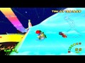 Destroying Staff Ghost on Rainbow Road (MK:DD)