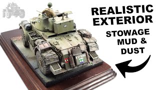 HOW TO MAKE REALISTIC VEHICLE STOWAGE, MUD & DUST | STAGHOUND 1/35TH SCALE