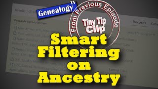 Smart Filtering on Ancestry: Tiny Tip Clip