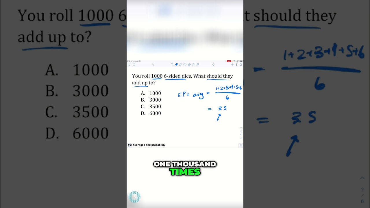 Dice Roll Average: Math Trick You Need To Know!