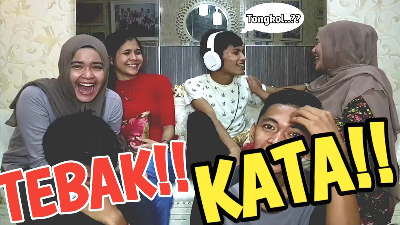 BERMAIN TEBAK KATA  LUCU  BARENG KELUARGA PART1 YouTube