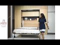 New wall bed with wardrobe  storage  modern bed design ideas  small room with wall bed storage