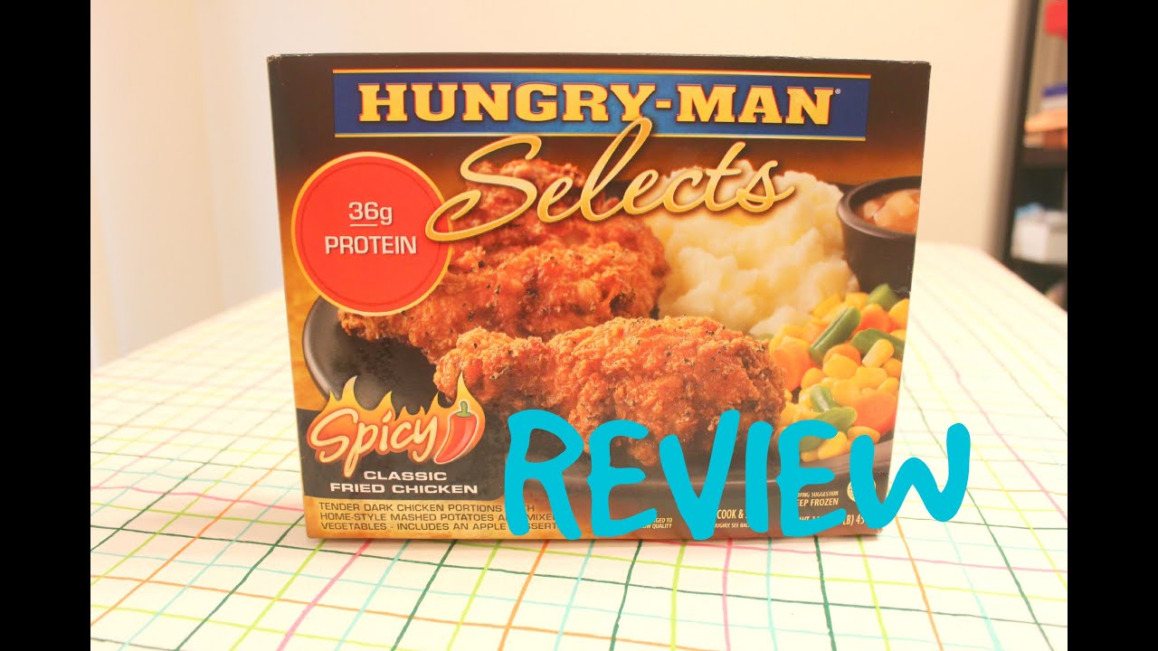 HungryMan Spicy Fried Chicken Review YouTube
