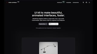 Motion-Primitives: 30+ Animated React Components Using Motion