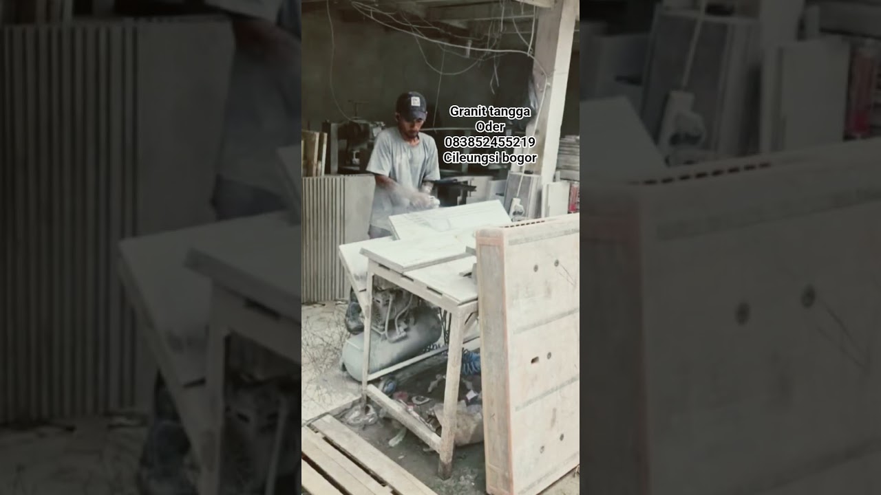 Granite tangga dengan tekstur glossi .