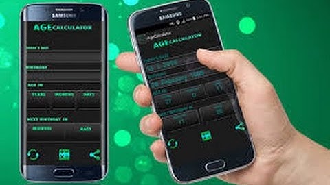 how to calculate your age in android phone in a second || android age calculator