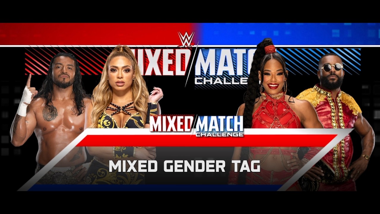 WWE Mixed Match Challenge – Santos & Elektra vs Bianca & Montez INSANE MATCH!