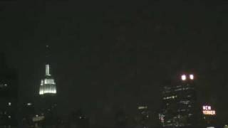 Lightning hitting the Empire State Aug 18 2009