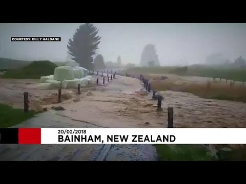 Former Cyclone Gita hits New Zealand, bringing floods and high winds