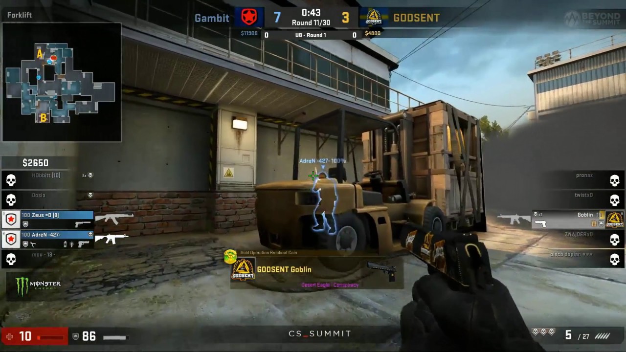 CS:GO - LEKRO INSANE 1 VS 5 DEAGLE CLUTCH