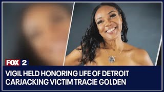 Vigil held honoring life of Detroit carjacking victim Tracie Golden screenshot 3