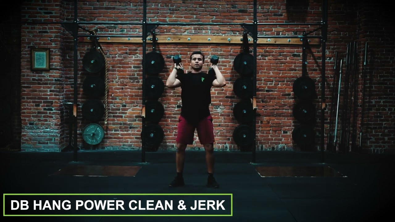 DB hang power Clean and jerk