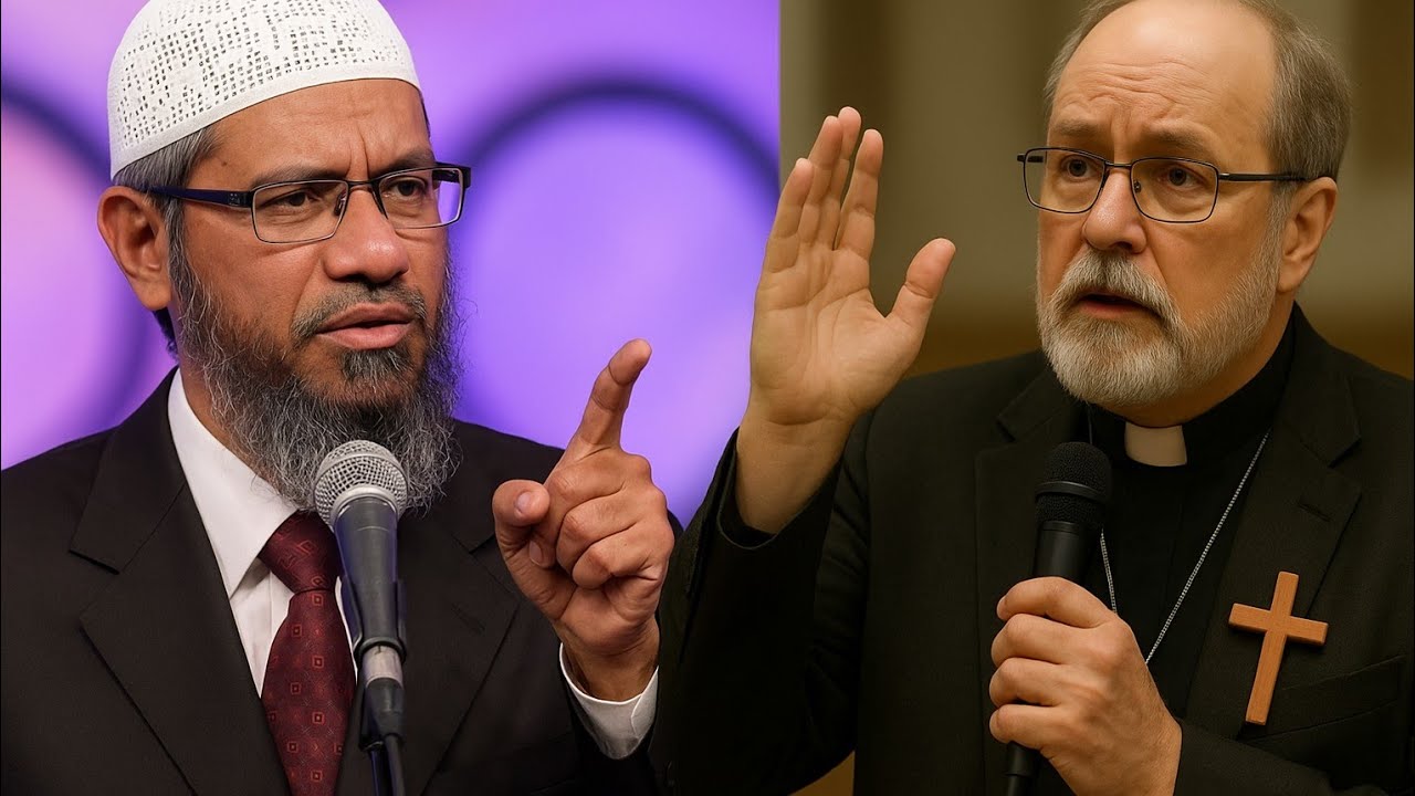 غضب ذاكر علي اكبر قسيس جعله لا يستطيع الكلام | اقوي محاضرات الشيخ ذاكر نايك