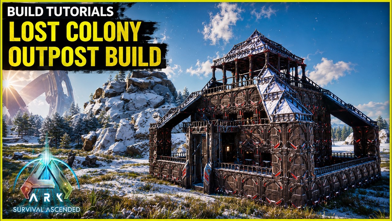 How To Build a Lost Colony Outpost Base | Ark Survival Ascended - YouTube