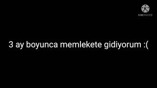 Memlekete gidiyorum