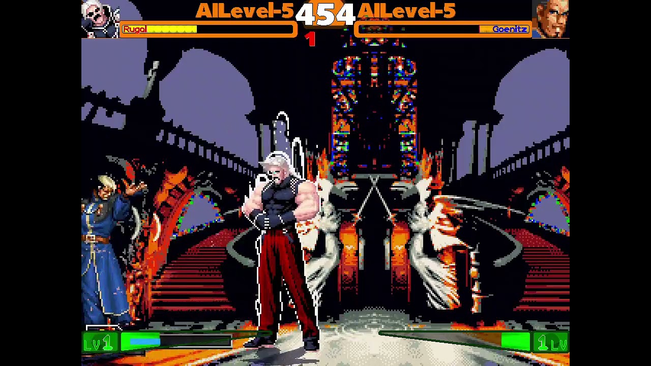 MUGEN: Boss Rugal XV vs. Boss Goenitz XV