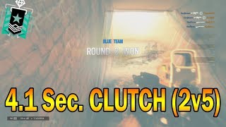 THE 4.1 sec. CLUTCH (2v5) DIAMOND RANKED - Rainbow Six Siege