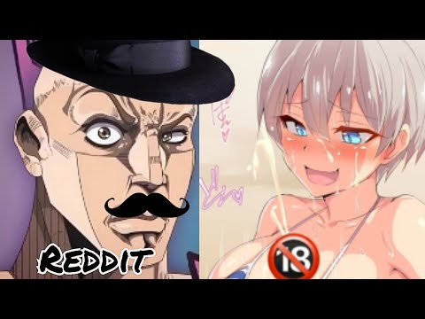 Anime vs Reddit [the rock reaction meme]