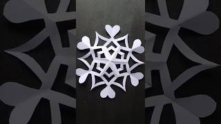 How to make paper snowflake❄️paper craft ideas ✨ #shorts #snowflakes #diy #papercrafts #drawing