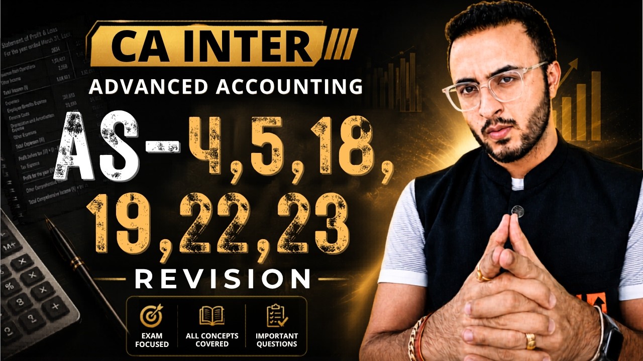 Accounting Standards Mega Marathon | Part 1 | Advanced Accounting | CA ...