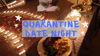 MY LIVING ROOM FLOOR WAS ON FIRE! | Quarantine Date Night| Vlog| Now this was perfect|