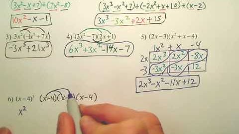 6.1b Polynomial Functions - Algebra 2
