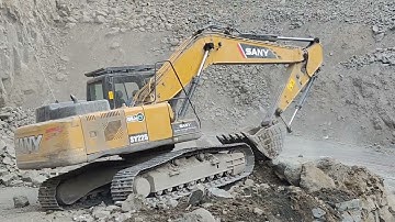 Caterpillar 225 Excavator LoadingCaterpillar Dumpers - Sotiriadis Mining Works - 4k amazing video
