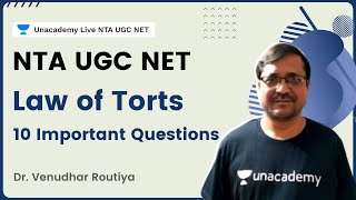Law of Torts | 10 Important Questions | All Topics | NTA UGC NET |  Dr. Venudhar Routiya screenshot 2