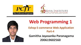 Web Project Task 04 | 1st Year | Semester 01 | Java Institute | Gamitha