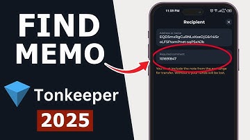 How to Find Memo on TonKeeper Wallet?