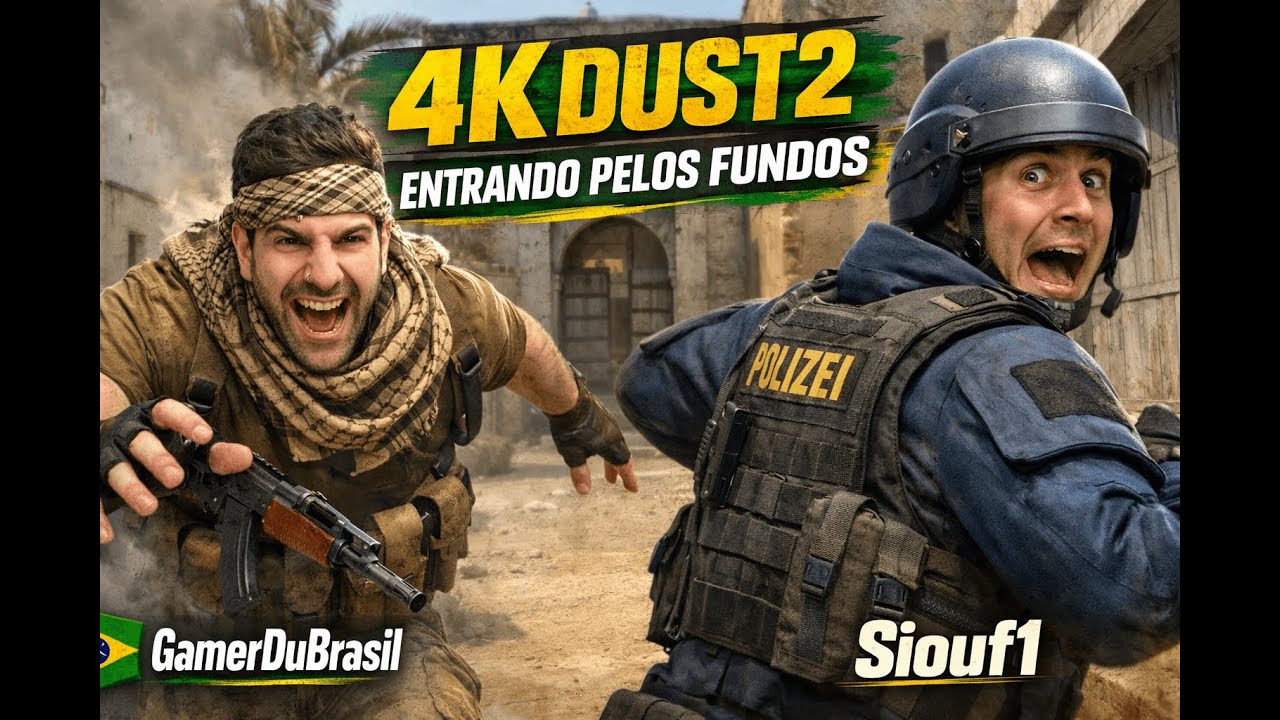 4K DUST2 (ENTRANDO PELOS FUNDOS) "Siouf1" | Gamer Du Brasil CS2
