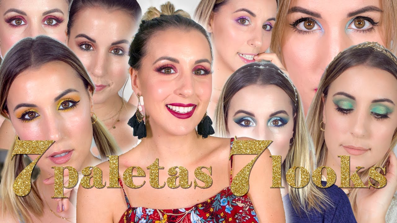 7 Looks con 7 paletas - Maquillajes con los colores del arcoiris