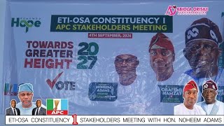 Details HON NOHEEM ADAMS Says  Please Our grandfather Tinubu kindlg help me Take back my Mandate  Guide