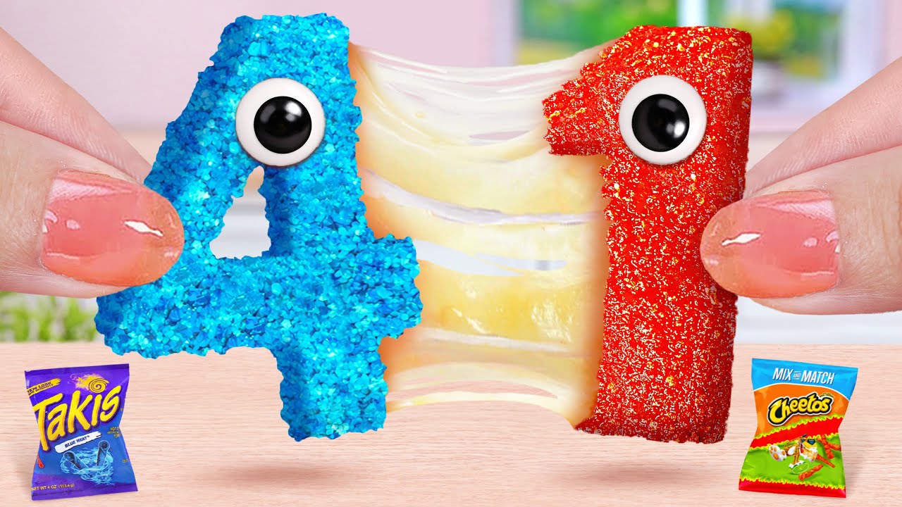 Say The Word On Beat 🍌 How Tina Cooks Best 41 Number Shaped Chicken Nuggets 💗 Tina Mini Cooking