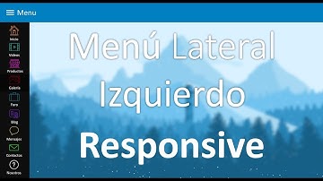 How to do Left Side Menu | Responsive | Html5 - Css3 - Jquery