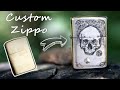 Customizing A Zippo With A Hand Engraved Skull