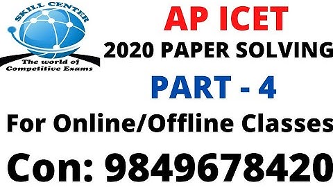 AP 2020 icet paper part   4
