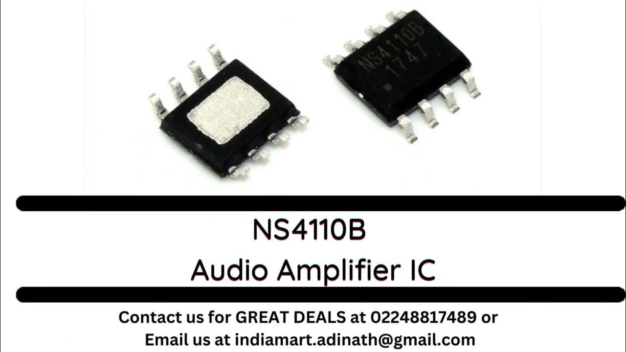 NS4110B Audio Amplifier IC - YouTube