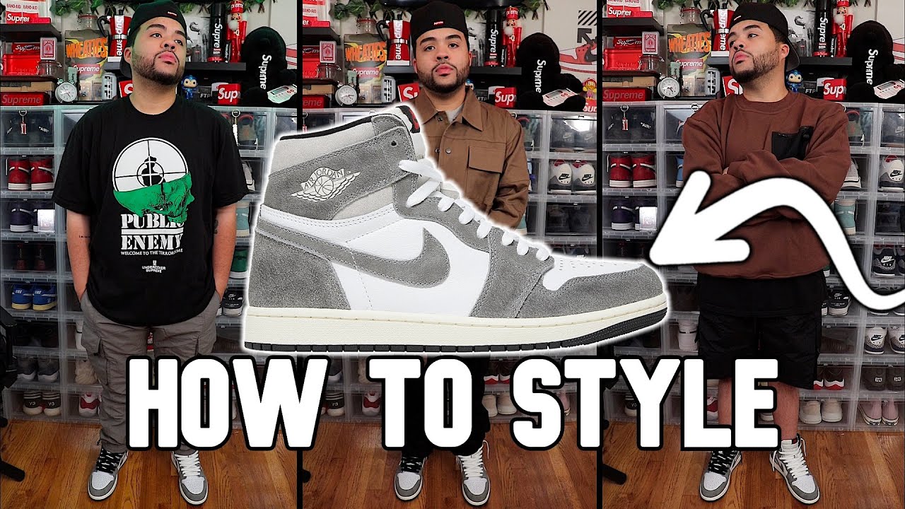 How To Style Jordan 1 Washed Black Heritage! On Feet Outfit Ideas