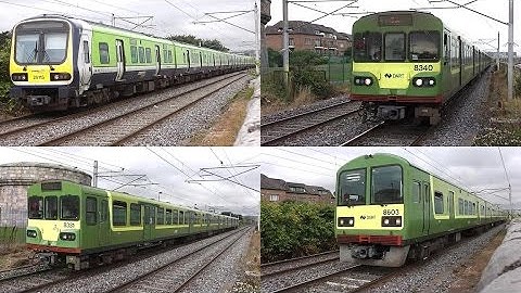 Irish Rail Dart and Commuter Trains - Booterstown, Dublin
