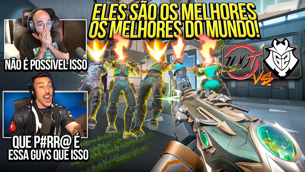 ELES SÃO OS TOP1 POR ESSE TIPO DE ROUND! TCK e SACY FICAM EM CHOQUE com o NIVEL DA G2! G2 x 100T