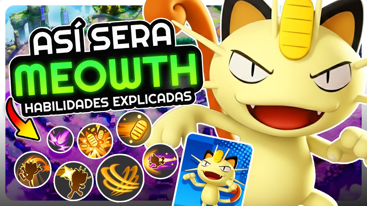¡Así juega Meowth! Habilidades reveladas en Pokémon Unite 😱