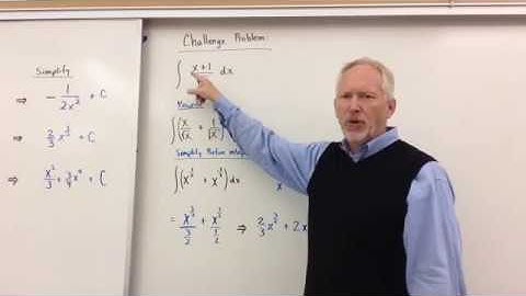 Anti - Derivative Examples